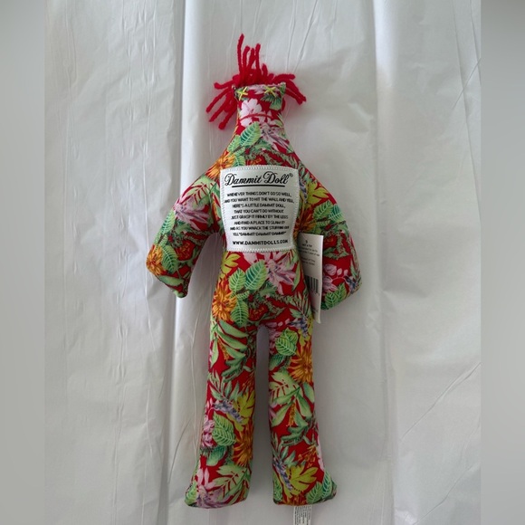 Dammit Doll Floral Stress Reliever Tropical Design - Picture 1 of 4